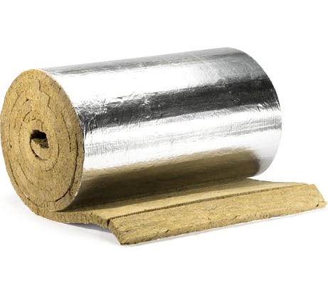 Ламельный мат фольгированный XOTPIPE LM-50 Alu 10000x1200x20мм, поставляется кратно рулону, в рулоне 12 м2 VILM050ALS10000-1200-20