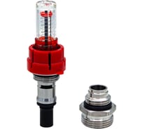 Комплект: расходомер 1/2" и ниппель 1/2" для коллекторной группы AQUALINK нар х 3/4" нар (евроконус) 2743