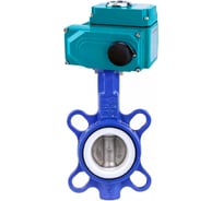 Затвор DN.ru WCB-316-PTFE-2W-Fb Ду40 Ру16, 1/4-оборотный электропривод QT2-020 220В D050-70521
