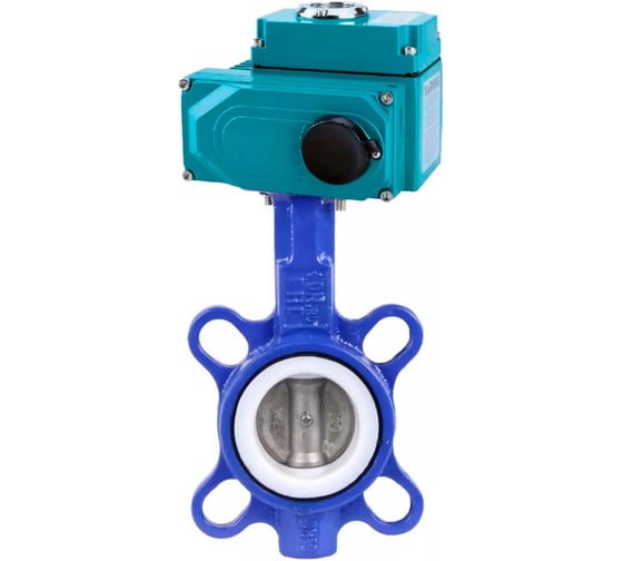 Затвор DN.ru WCB-316-PTFE-2W-Fb Ду40 Ру16, 1/4-оборотный электропривод QT2-020 380В D050-70530 1