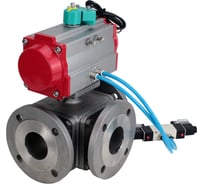 Кран шаровой DN.ru 316-316-PTFE L-тип Ду50 Ру16 пн.привод, пневмораспр, магн. перекл-ль D160-62947