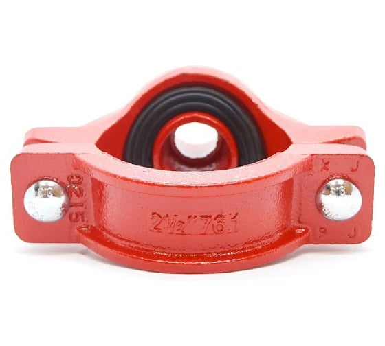 Хомут муфтовый GROOVEX седелка (46mm) 4x1 1/4 - (114x42мм.) Ду 100x32мм. арт. FM/UL XM11442