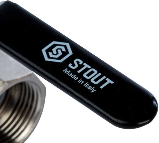 Кран шаровой полнопроходной STOUT SVB-0003-000025 ВР/НР, ручка рычаг 1 RG008Q0LA5CAGS