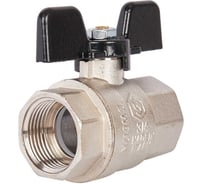 Кран шаровой полнопроходной STOUT SVB-0002-000020 ВР/ВР, ручка бабочка 3/4 RG008Q0LA66MAJ