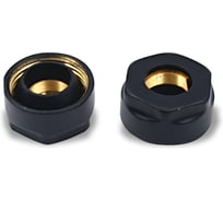 Комплект резьбовых соединений для медной трубы Primoclima Armature 15x3/4”, черный матовый PCS15BMB