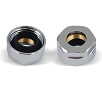 Комплект резьбовых соединений для медной трубы Primoclima Armature Д15x3/4”, хром PCS15BPC