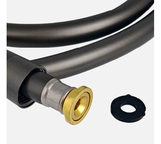 Шланг для душа stMira ПВХ, имп/имп,1,5м, оружейный серый 806-15G