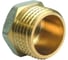 Заглушка никелированная Millennium с бортом 1 1/4" с наружной резьбой XZM3232 1