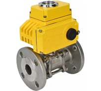 Шаровой кран DN.ru КШФПТ-ISO.304.180 Ду100 Ру16 3-составной WDVF, электропривод 020 380В D160-68507