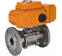 Кран DN.ru КШФПТ-ISO.304.180 Ду100 Ру16 3-составной WDVF, электропривод QT2-020 220В D160-68493