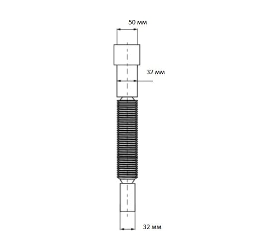 Гофрированная труба WIRQUIN 32 на 32/40 L-800 мм 30718004