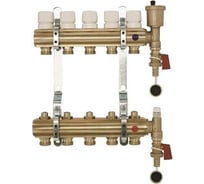 Коллекторная группа Imperial 1x3/4EK- 3 выхода, воздухоспускник, сливной кран Италия 800.03