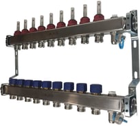 Коллектор из нержавеющей стали в сборе AXIS с расходомерами, 9 выходов AXIS212А09 SMART