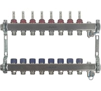 Коллектор из нержавеющей стали в сборе AXIS с расходомерами, 8 выходов AXIS212А08 SMART