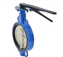 Затвор дисковый поворотный RUTEMPO чугун Ду 100 Ру16 межфл с рукояткой диск чугун манжета EPDM 107-3699