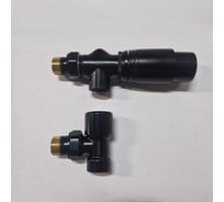 Комплект термостатический осевой VIVALDO 1/2 черный AATRV-BL