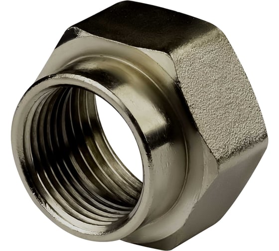 Муфта переходная ДМЗ DN20x25 (3/4"ВР х 1"ВР) латунь никель, 2 шт ДМЗ.002.20х25Н2 1