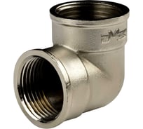 Угол ДМЗ 90 DN25 (1") ВР/ВР латунь никель, 10 шт ДМЗ.008.25Н10