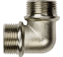 Угол ДМЗ 90 DN20 (3/4") НР/НР латунь никель, 3 шт ДМЗ.009.20Н3