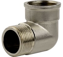 Угол ДМЗ 90 DN25 (1'') ВР/НР латунь никель, 10 шт ДМЗ.011.25Н10