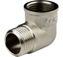 Угол ДМЗ 90 DN15 (1/2'') ВР/НР латунь никель, 10 шт ДМЗ.011.15Н10