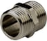Ниппель ДМЗ DN15 (1/2") НР/НР латунь никель (упаковка 5 шт) ДМЗ.005.15Н5 1