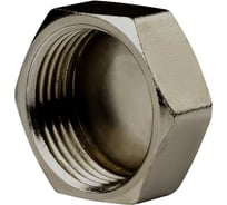 Заглушка ДМЗ DN15 (1/2") ВР латунь никель (упаковка 5 шт) ДМЗ.004.15Н5