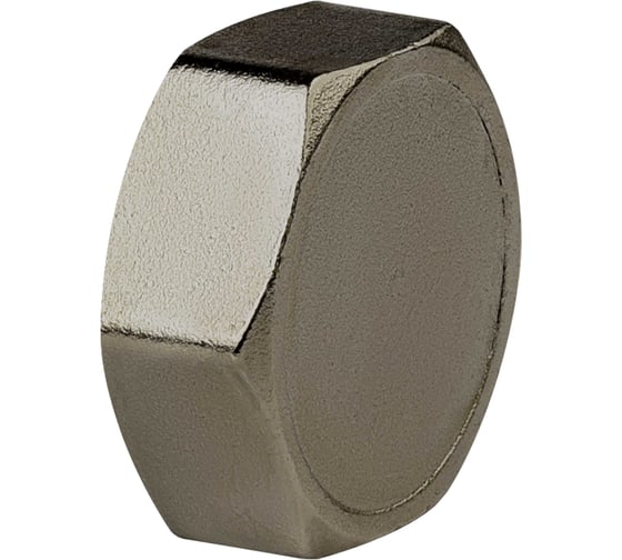 Заглушка ДМЗ DN15 (1/2") ВР латунь никель (упаковка 5 шт) ДМЗ.004.15Н5
