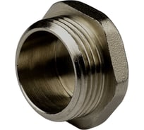 Пробка ДМЗ DN20 (3/4") НР латунь никель (упаковка 10 шт) ДМЗ.003.20Н10