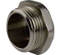 Пробка ДМЗ DN25 (1") НР латунь никель (упаковка 3 шт) ДМЗ.003.25Н3