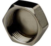 Заглушка ДМЗ DN20 (3/4") ВР латунь никель (упаковка 3 шт) ДМЗ.004.20Н3