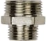 Ниппель переходной ДМЗ DN10x15 (3/8"НР х 1/2"НР) латунь никель (упаковка 2 шт) ДМЗ.006.10х15Н2 2