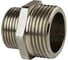 Ниппель переходной ДМЗ DN10x15 (3/8"НР х 1/2"НР) латунь никель (упаковка 2 шт) ДМЗ.006.10х15Н2 3