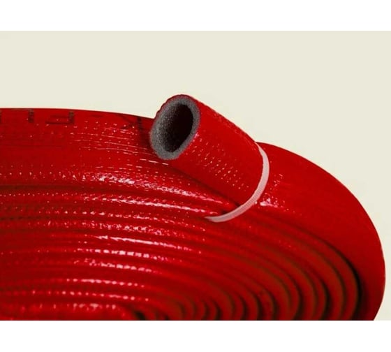 Теплоизоляция для труб K-FLEX PE COMPACT в красной оболочке 18/4 бухта 10м R040182103PECR