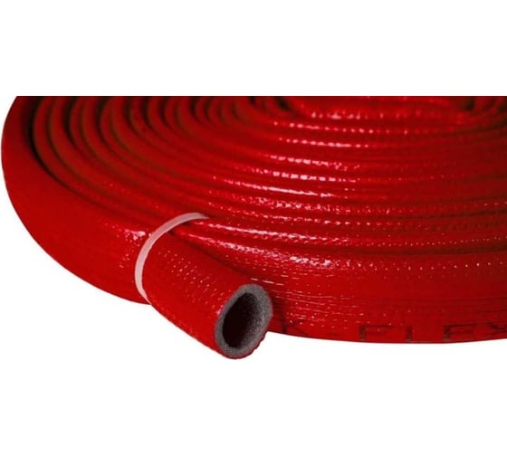 Теплоизоляция для труб K-FLEX PE COMPACT в красной оболочке 18/6 бухта 10м R060182103PECR
