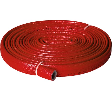 Теплоизоляция для труб K-FLEX PE COMPACT в красной оболочке 22/4 бухта 10м R040222103PECR