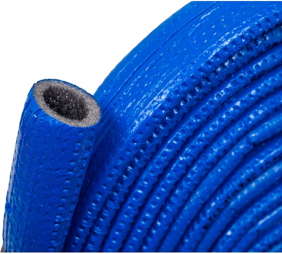 Теплоизоляция для труб K-FLEX PE COMPACT в синей оболочке 35/6 бухта 10м R060352103PECB