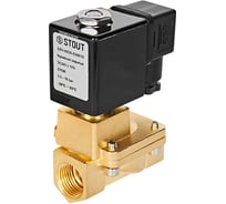 Клапан соленоидный (электромагнитный) STOUT SSV-0030-024020 непрямого (пилотного) действия RG0093L4SEP0UE