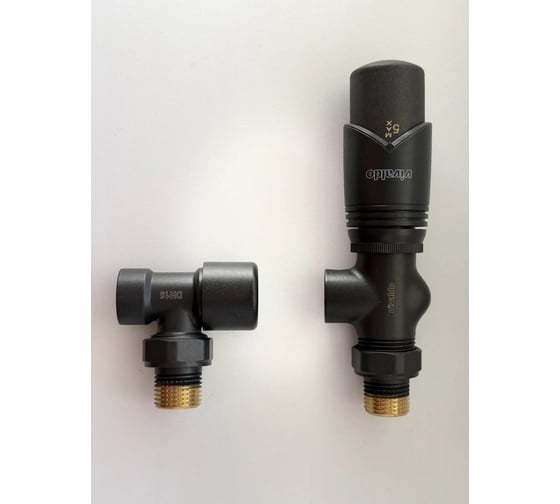 Комплект термостатический осевой VIVALDO 1/2 антрацит AATRV-AT