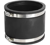 Гибкая муфта ZENIKA DN 90 диаметр труб 82-90 мм, EPDM с хомутом РТИ-00282