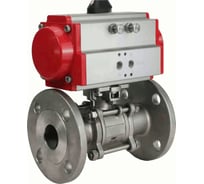 Кран шаровой КШФПТ-ISO.304.180 Ду100 Ру16 3-составной WDVF, пневмопривод DN.ru D160-68631