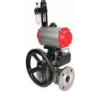 Кран шаровой 316-316-FP-F-ISO-H Ду100 Ру25, пневмопривод, пневмораспр., дублёр, БПВ DN.ru D160-65878