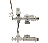 Блоки насосно-смесительные с термостатом OKSELER 20-60С, с перепускным клапаном без насоса 130 мм Oks00738