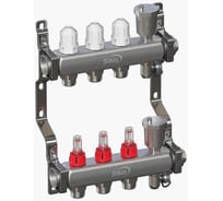 Коллекторная группа Sibio 1x3 выхода, евроконус 3/4 с расходомерами, автоматический воздухоотвод SIB-B1103 (3)