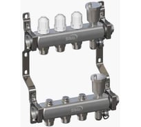 Коллекторная группа Sibio 1x4 выхода, евроконус 3/4 с расходомерами, автоматический воздухоотвод SIB-B1103 (4)