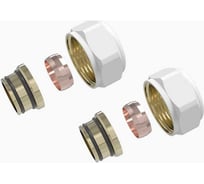 Соединители евроконус VIVALDO 3/4x15 мм, 2 шт, белый EC15-WH