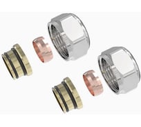 Соединители евроконус VIVALDO 3/4x15 мм, 2 шт, хром EC15-CR