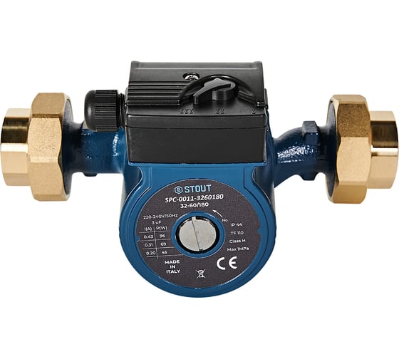 Циркуляционный насос STOUT SPC-0011-3260180 32-60/180 220/240V 50Hz с латун RG0093JHDQT0G2