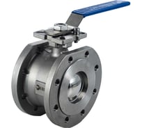 Кран шаровый межфланцевый под привод NEWKEY (1PC) нержавеющий, AISI304 DN80 (3"), (CF8), PN16 NK-BIFp80/4