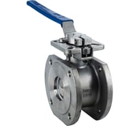 Кран шаровый межфланцевый под привод NEWKEY (1PC) нержавеющий, AISI304 DN65 (2_1/2"), (CF8), PN16 NK-BIFp65/4